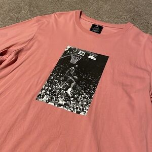 Jordan / Union Pink Short Sleeve Tee